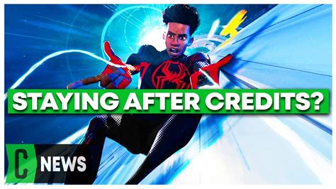 across the spider verse end credit scene|Spider